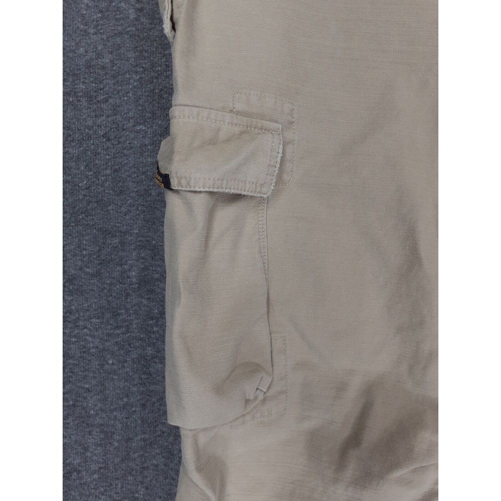 Vintage Polo Jeans Co. Baggy Cargo Pants Mens (fits 36x29) beige skater Wide leg - Picture 5 of 15